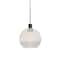 Besa Lighting Newton 6 Cord Pendant, Milky White/Clear, Bronze Finish, 1x3W LED 1XT-NEWTON6WC-LED-BR - alternate 1